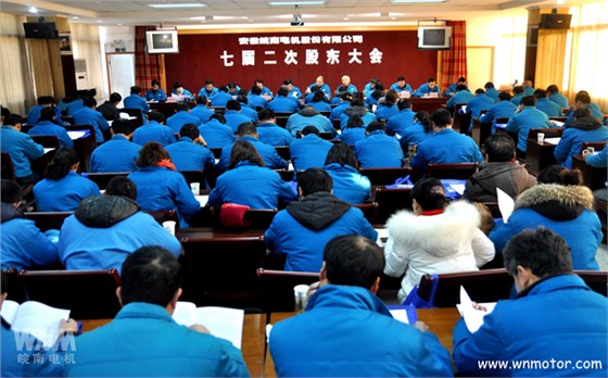 皖南電機股東大會(huì )現場(chǎng)