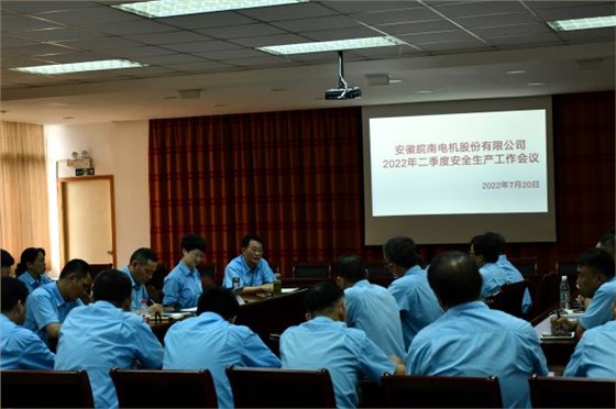皖南電機安委會(huì )召開(kāi)二季度安全工作會(huì )議