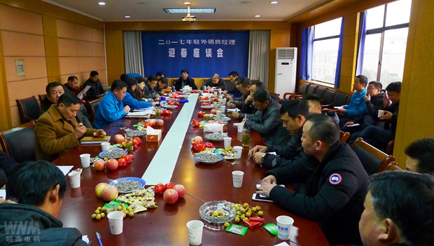 皖南電機召開(kāi)駐外銷(xiāo)售經(jīng)理迎春座談會(huì )