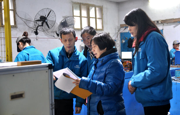 皖南電機：審核專(zhuān)家在生產(chǎn)現場(chǎng)審核
