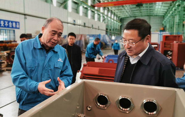 宣城市人大主任楊業(yè)峰來(lái)皖南電機調研